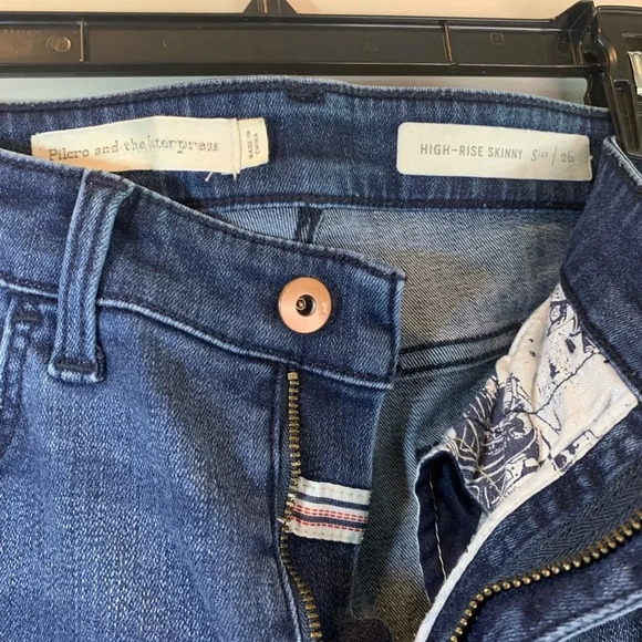 Pilcro and the Letterpress Anthropologie High Rise Distressed Skinny - Picture 4 of 6